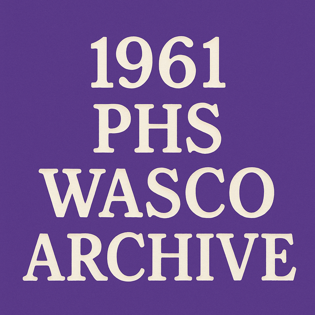 1961 PHS Wasco Archives