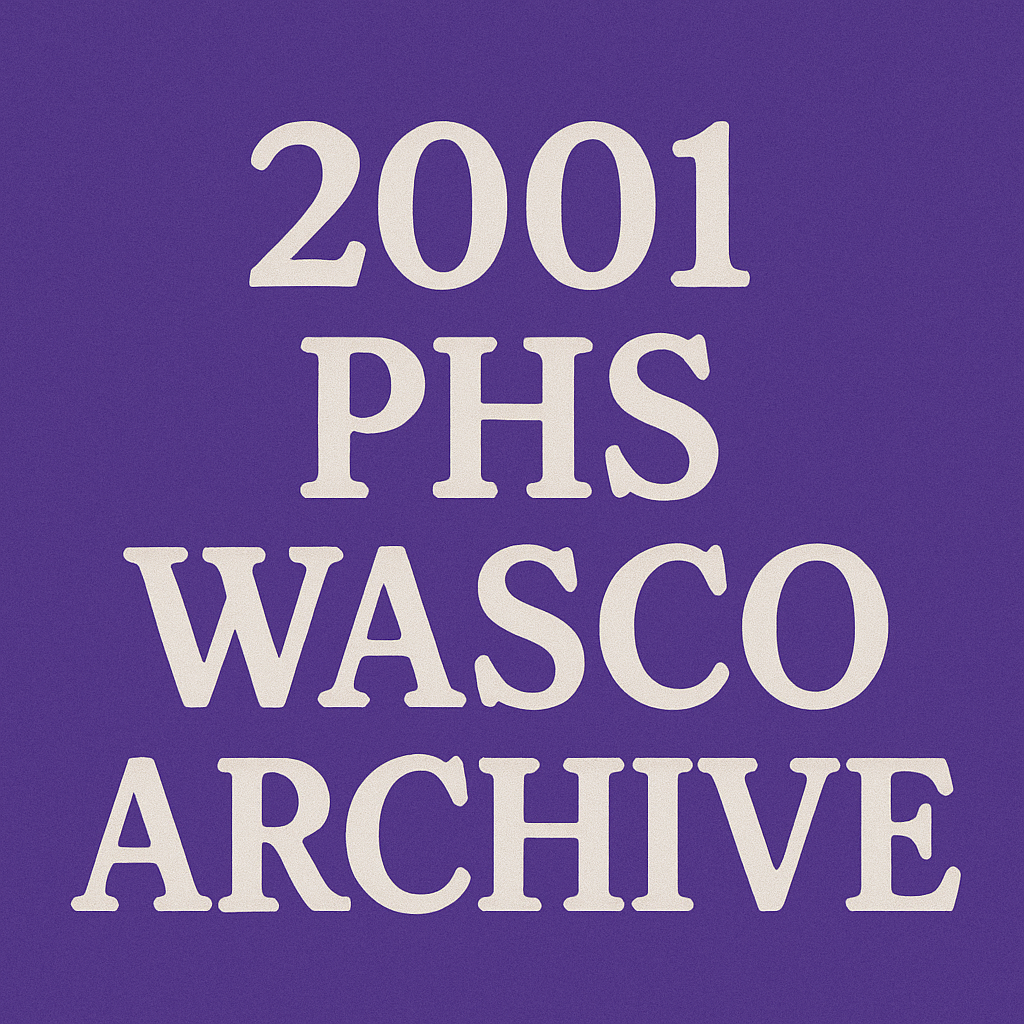 2001 PHS Wasco Archive