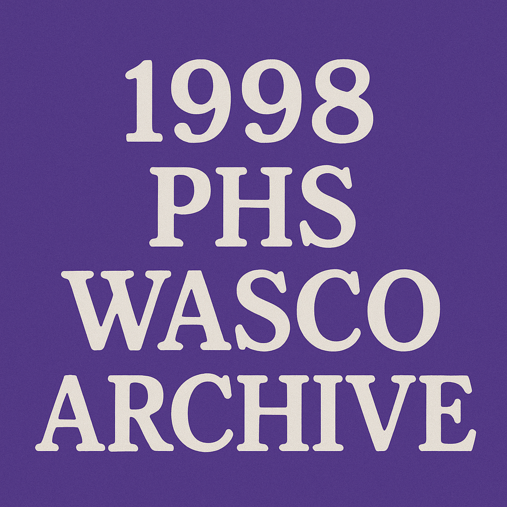 1998 PHS Wasco Archive
