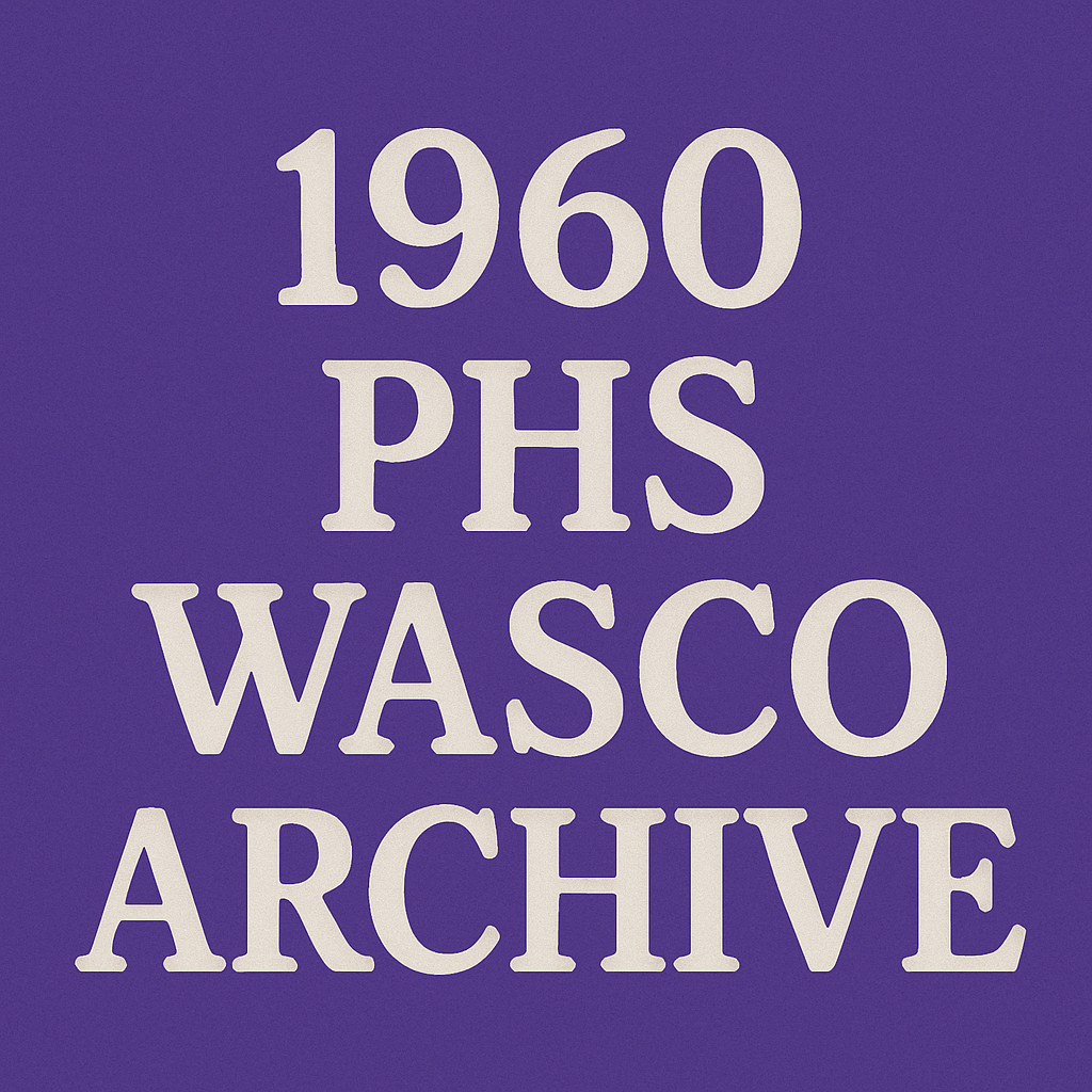 1960 PHS Wasco Archive