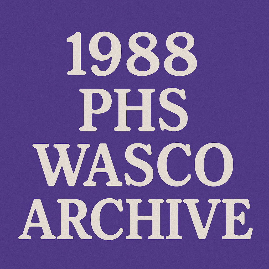 1988 PHS Wasco Archive