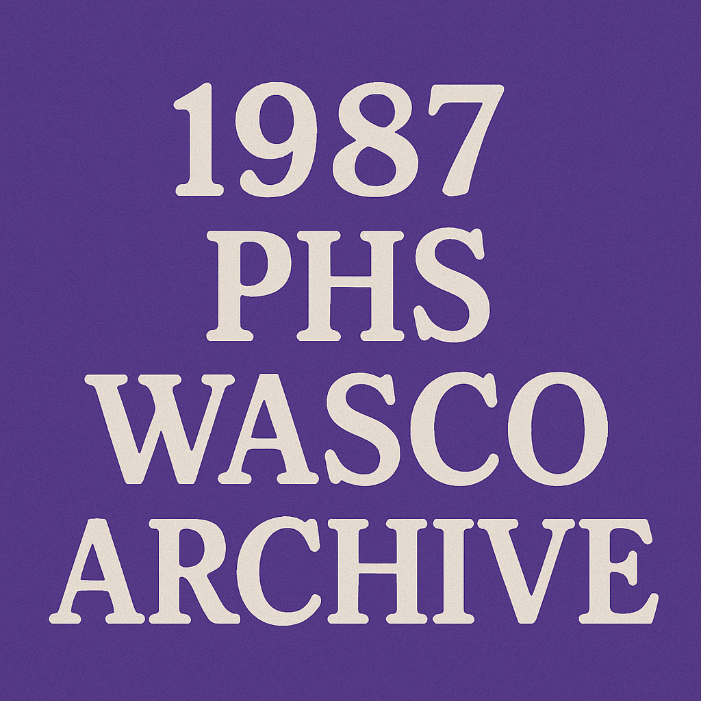 1987 PHS Wasco Archive